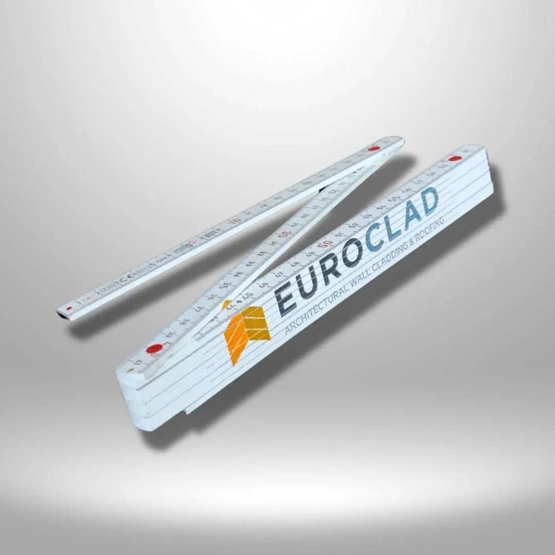 Euroclad 2m Folding Plastic Ruler